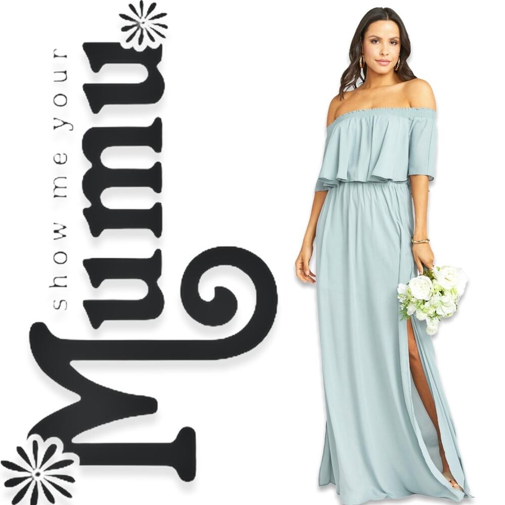 NEW Show Me Your MuMu Hacienda Dress Silver Sage